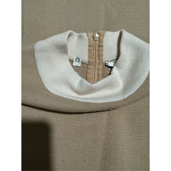 Saks Fifth Avenue Italy 100% wool dress midi size 13 - Picture 2 of 10